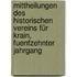 Mittheilungen des Historischen Vereins für Krain, fuenfzehnter Jahrgang
