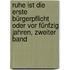 Ruhe ist die erste Bürgerpflicht oder vor fünfzig Jahren, Zweiter Band