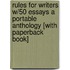 Rules for Writers W/50 Essays a Portable Anthology [With Paperback Book]