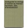 Studyguide For Biology Of Women By Theresa Hornstein, Isbn 9781435400337 door Cram101 Textbook Reviews
