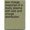 Test Charge Response of a Dusty Plasma with size and charge distribution door Muhammad Shafiq