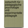 Zeitschrift für pädagogische psychologie und experimentelle pädagogik by Meumann