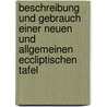 Beschreibung und Gebrauch einer neuen und allgemeinen Eccliptischen Tafel door Johann Heinrich Lambert