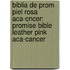 Biblia De Prom Piel Rosa Aca-cncer: Promise Bible Leather Pink Aca-cancer