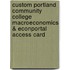 Custom Portland Community College Macroeconomics & Econportal Access Card