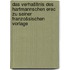 Das Verhašltnis des Hartmannschen Erec zu seiner Franzošsischen Vorlage