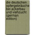 Die Deutschen Opfergebräuche Bei Ackerbau Und Viehzucht (German Edition)