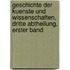 Geschichte der Kuenste und Wissenschaften, dritte Abtheilung, erster Band