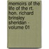 Memoirs of the Life of the Rt. Hon. Richard Brinsley Sheridan - Volume 01
