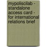 MyPoliSciLab - Standalone Access Card - for International Relations Brief door Joshua S. Goldstein