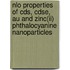 Nlo Properties Of Cds, Cdse, Au And Zinc(ii) Phthalocyanine Nanoparticles