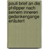 Pauli Brief an die Philipper nach seinem inneren Gedankengange erläutert