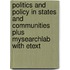 Politics and Policy in States and Communities Plus MySearchLab with Etext