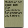 Studien an Den Grabst Tten Alter Geschlechter Der Steiermark Und K Rntens door Leopold Von Beckh-Widmanstetter