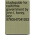 Studyguide For California Government By John L. Korey, Isbn 9780547041933