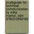 Studyguide For Technical Communication By Mike Markel, Isbn 9780312692162