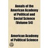 Annals Of The American Academy Of Political And Social Science (Volume 54)