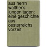 Aus Herrn Walther's Jungen Tagen: Eine Geschichte Aus Oesterreichs Vorzeit by Victor Wodiczka