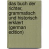 Das Buch Der Richter, Grammatisch Und Historisch Erklært (German Edition) by Ludwig Studer Gottlieb