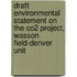 Draft Environmental Statement on the Co2 Project, Wasson Field-Denver Unit