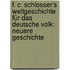 F. C. Schlosser's Weltgeschichte Für Das Deutsche Volk: Neuere Geschichte