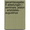 Gesamtausgabe. 4 Abteilungen / Seminare. Platon - Aristoteles - Augustinus door Martin Heidegger
