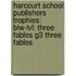 Harcourt School Publishers Trophies: Blw-Lvl: Three Fables G3 Three Fables