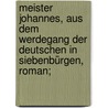 Meister Johannes, aus dem Werdegang der Deutschen in Siebenbürgen, Roman; door Hajek