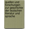 Quellen und Forschungen zur Geschichte der teutschen Literatur und Sprache by Joseph Mone Franz
