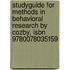 Studyguide For Methods In Behavioral Research By Cozby, Isbn 9780078035159