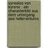 Synesios von Kyrene : ein Charakterbild aus dem Untergang des Hellenentums