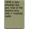 1938 In Law: Wheeler-lea Act, Trial Of The Twenty-one, Nlrb V. Mackay Radio door Books Llc