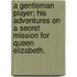 A Gentleman Player; his adventures on a secret mission for Queen Elizabeth.