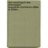 Das Necrologium Des Ehemaligen Augustiner-chorherren-stiftes St. Pölten... door Theodor Wiedemann