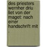 Des Priesters Wernher Driu liet von der Maget: Nach einer Handschrift mit .