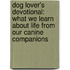 Dog Lover's Devotional: What We Learn about Life from Our Canine Companions