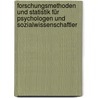 Forschungsmethoden und Statistik für Psychologen und Sozialwissenschaftler by Frank Renkewitz