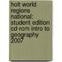 Holt World Regions National: Student Edition Cd-rom Intro To Geography 2007