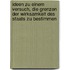 Ideen zu einem Versuch, die Grenzen der Wirksamkeit des Staats zu bestimmen
