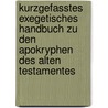 Kurzgefasstes exegetisches Handbuch zu den Apokryphen des Alten Testamentes by Otto Fridolin Fritzsche