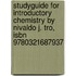 Studyguide For Introductory Chemistry By Nivaldo J. Tro, Isbn 9780321687937