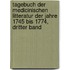 Tagebuch der Medicinischen Litteratur der Jahre 1745 bis 1774, dritter Band