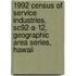 1992 Census of Service Industries, Sc92-A-12, Geographic Area Series, Hawaii