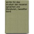 Archiv Für Das Studium Der Neueren Sprachen Und Literaturen, Zwoelfter Band