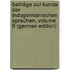 Beiträge Zur Kunde Der Indogermanischen Sprachen, Volume 9 (German Edition)