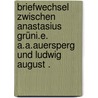 Briefwechsel zwischen Anastasius Grüni.e. A.a.auersperg und Ludwig August . by GrüN. Anastasius