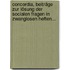 Concordia, Beiträge Zur Lösung Der Socialen Fragen In Zwanglosen Heften...