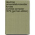 Deutcher Universitats-Kalender Fur Das Sommer-Semester 1879 (German Edition)
