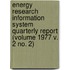 Energy Research Information System Quarterly Report (Volume 1977 V. 2 No. 2)