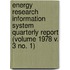 Energy Research Information System Quarterly Report (Volume 1978 V. 3 No. 1)